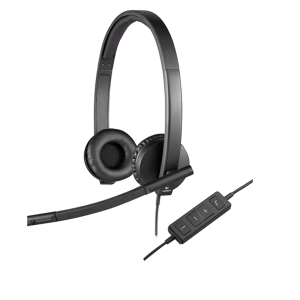 Logitech H570e USB-A Headset – Black 981-000575