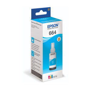 Epson T6642 Cyan Ink Bottle C13T66424A – 70ml for L-Series