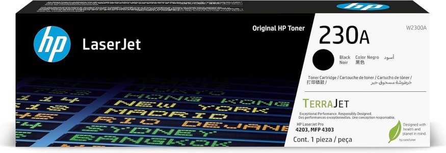 HP 230A Black Original LaserJet Toner Cartridge - W2300A