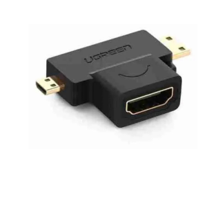 UGREEN Micro HDMI Male + Mini HDMI Male to HDMI Female Adapter HD129-UG-20144