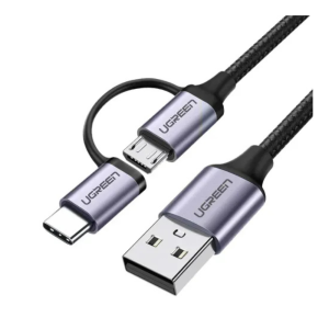 UGREEN USB-A to Micro USB + Type-C Cable 1m | US177 UG-30875