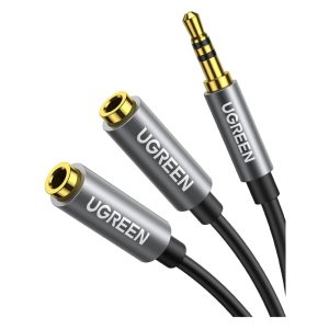 UGREEN 3.5mm Male to 2 Female Audio Cable 20cm-UG- 20816