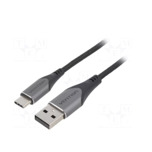 Vention Cotton Braided USB 2.0 A Male to C Male 3A  1M Cable- CODHF