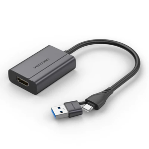 Vention USB-C + USB-A to HDMI Adapter 0.15M Gray - ACYHB
