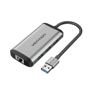 Vention USB 3.0 Hub + Gigabit Ethernet Dock | CKBHB