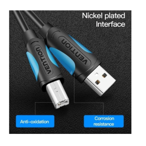 Vention USB 2.0 A Male to B Male printer Cable 1M Black PVC Type-COQBF