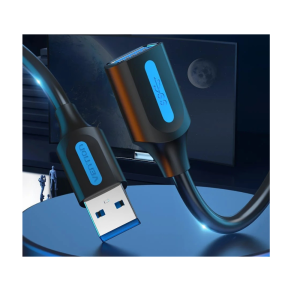 Vention USB 3.0 A Male to A Female Extension Cable 1.5M black PVC Type-CBHBG