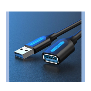 Vention USB 3.0 A Male to A Female Extension Cable 1.5M black PVC Type-CBHBG