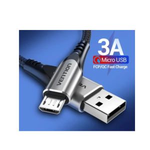 Vention USB 2.0 A Male to Micro-B Male 3A Cable 1.5M Black-COLBG