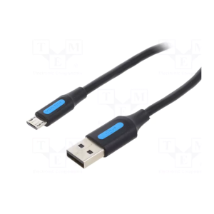 Vention USB 2.0 A Male to Micro-B Male 3A Cable 1M Black-COLBF