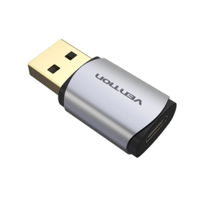 Vention USB 3.0 Male to USB-C Female Adapter Gray-CDPHO