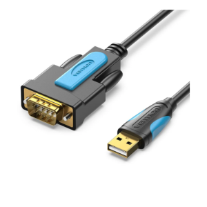 Vention USB to RS232 Serial Adapter Black 1M-VAS-C02-B100