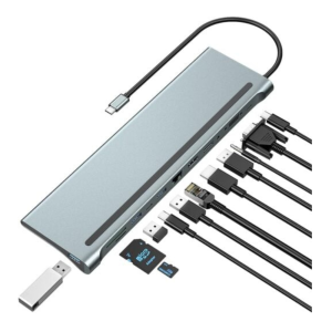 Vention USB-C 11-in-1 Dock HDMI/VGA/USB/PD 0.25m | THTHC
