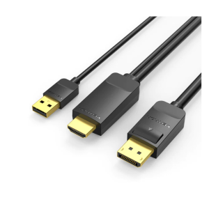 Vention HDMI-A Male to DP Male HD Cable 1.5M Black-ABJBG