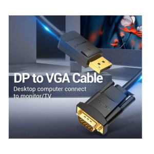 Vention DP to VGA Cable 1.5M Black-HBLBG