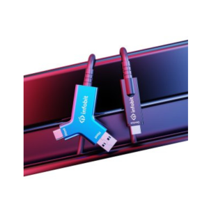 Infobit iFiber Y10-USB 3.2 A+C to C Active Optical Fiber Cable