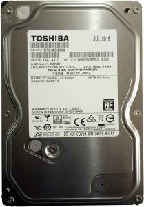 Toshiba 500gb Hdd Sata Hard Disk 3.5"
