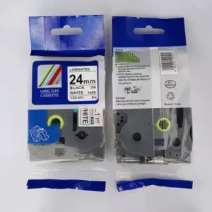 Brother TZ2-251 Label Tape 24mm x 8m Black White