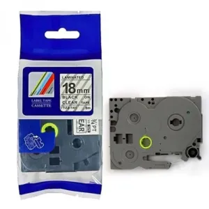 Brother TZ2-141  Label Tape 18mm x 8m Black and Clear