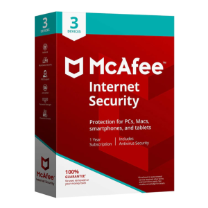 McAfee Internet Security – 1 & 3 Users