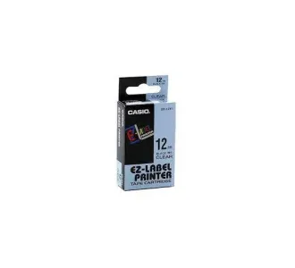 Casio 12mm Black on White labelling Tape, Cartridge