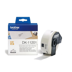 Brother DK-11201 400 x Black on White Tape