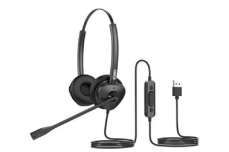 Fanvil HT302‑U USB Wired Headset – Dual Mic, HD Audio