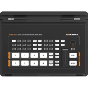 AVMATRIX Shark H4 PLUS 4-Channel HDMI Video Switcher with 10.1″ IPS Display