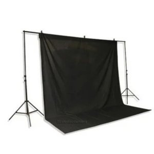 Visico Muslin Backdrop 3X6M Black