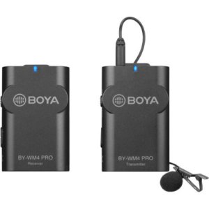 BOYA BY-WM4 PRO Digital Camera-Mount Wireless Omni Lavalier Microphone System (2.4 GHz)