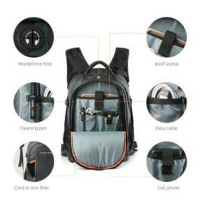 K&F Concept Multifunctional Large DSLR Camera Backpack