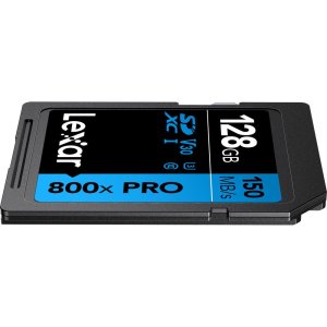 Lexar 128GB 150 Mbps High-Performance 800x PRO UHS-I SDXC Memory Card (BLUE Series)