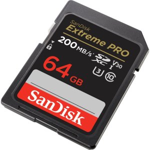 SanDisk 64GB 200MBPS Extreme PRO UHS-I SDXC Memory Card
