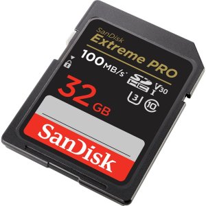 SanDisk 32GB Extreme PRO UHS-I SDHC Memory Card (100mb/s)