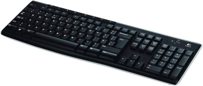 Logitech K270 Wireless Keyboard (Black) (920-003051)
