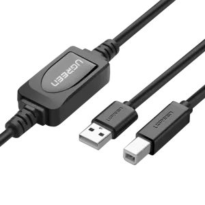 UGREEN US122 USB 2.0 A Male to B Male Active Printer Cable-10374