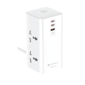 Lightwave 4-Way Extension Socket USB-USB-C (3M)(LW EXT 42C1U)