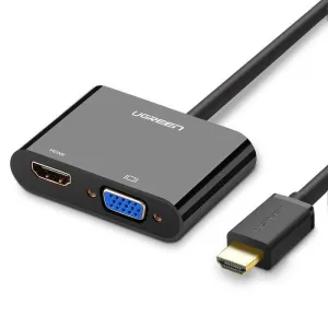 UGREEN CM101 HDMI To VGA+HDMI+3.5mm Converter