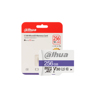 Dahua 256GB Class C10, U3, V30 MicroSD Card –DHI-TF-C100/256GB